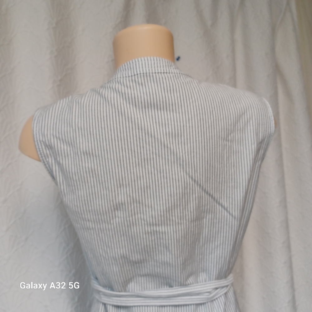 Vineyard Vines  Women Size 8 Blue Striped Mini Dress - Picture 10 of 16